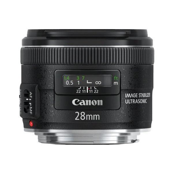 １年保証 美品 Canon EF 28mm F2.8 IS USM-
