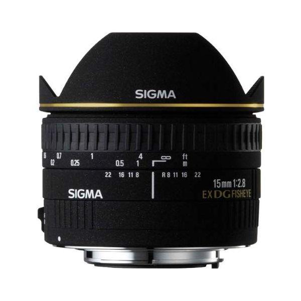 シグマ 15mm F2.8 EX DG FISHEYE 新品同様 キヤノン用 レンズ(単焦点