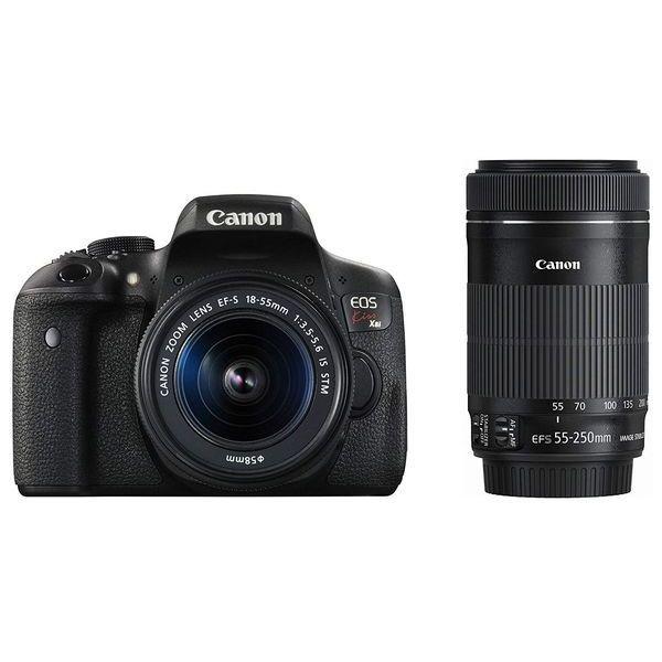 中古 １年保証 美品 Canon EOS Kiss X8i 18-55mm 55-250mm ダブルズームキット