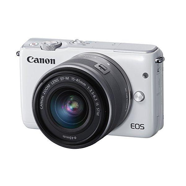 １年保証 美品 Canon EOS M10 15-45mm 22mm ダブルレンズキット ホワイト-