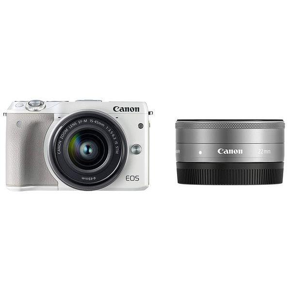 キヤノン 中古 1年保証 美品 Canon EOS M3 15-45mm 22mm ダブル キヤノン 中古 1年保証 美品 Canon EOS M3 15-45mm 22mm ダブル