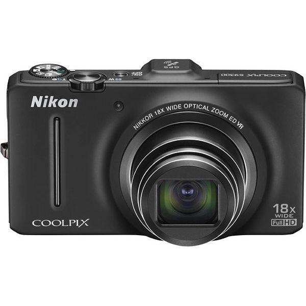 NIKON COOLPIX S9300【中古】 Nikon Coolpix S9300 Black Nikkor 18X Wide Lens Compact
