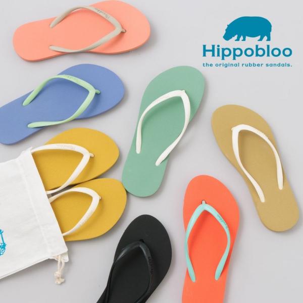 ビーチサンダル ヒッポブルー Hippobloo レディース キッズ 歩きやすい 履きやすい 痛くない サンダル ビーサン おしゃれ 可愛い 22~25.5cm カラフル Slim Hi004