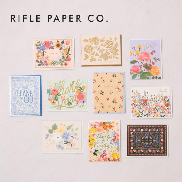 ライフルペーパー RIFLE PAPER CO. サンクスカード メッセージカード ハガキサイズ 大人 おしゃれ 猫 犬 花 アメリカ 結婚式 誕生日 お祝い お礼 感謝 プレゼン
