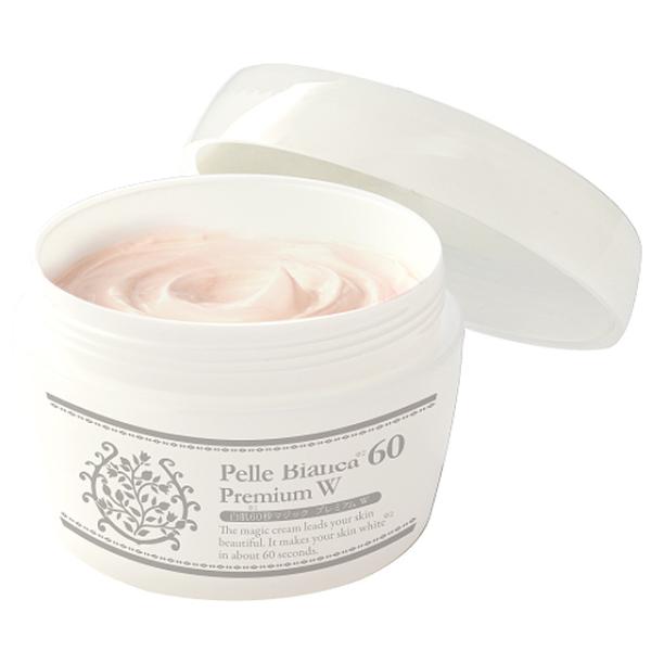 美白クリーム フェイスクリーム 美白 美容液 化粧品（医薬部外品 白肌60秒マジック プレミアムW) 240g 黒ずみ くすみ 60秒で 美白パック ホワイトパック