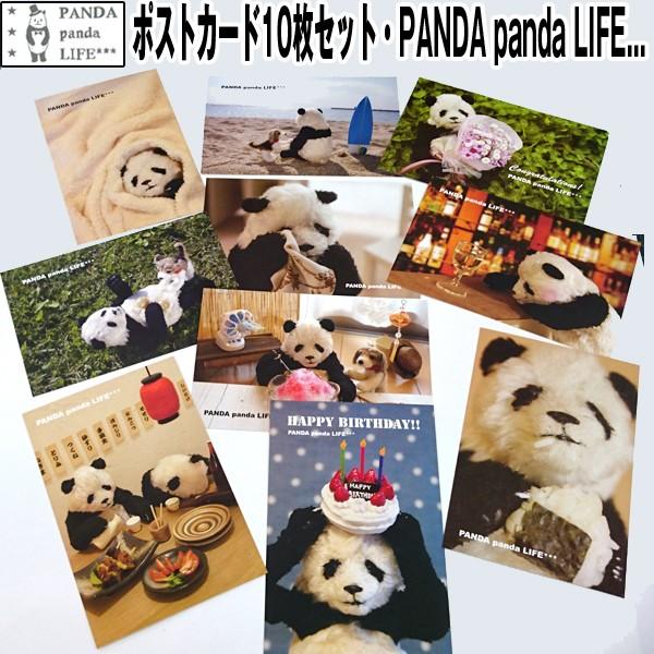 ポストカード10枚セット「PANDA panda LIFE...」 (パンダ,パンダフォト ...