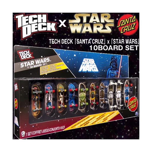 TECH DECK「サンタクルーズ」x「スターウォーズ」10ボードセット（フィンガーボード/指スケ/SANTA CRUZ/STAR  WARS/テックデッキ）JRS-TD1