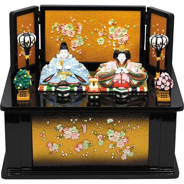 超目玉枠 雛人形 内裏雛瑞鳳中木製収納飾り桜 黒 卓上ミニひな人形 陶器製 コンパクト 初節句 女の子 ギフト 贈り物 プレゼント 雛祭り 3月3日 雛人形 Nazarebrito Com Br