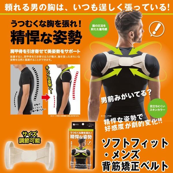 ソフトフィットメンズ背筋矯正ベルト 男性用 美姿勢 姿勢補正 背筋ベルト 脇が痛くなりにくい ワンタッチ モテる 猫背 好感度 ルックス Sunf 49 プレミアムポニー 通販 Yahoo ショッピング