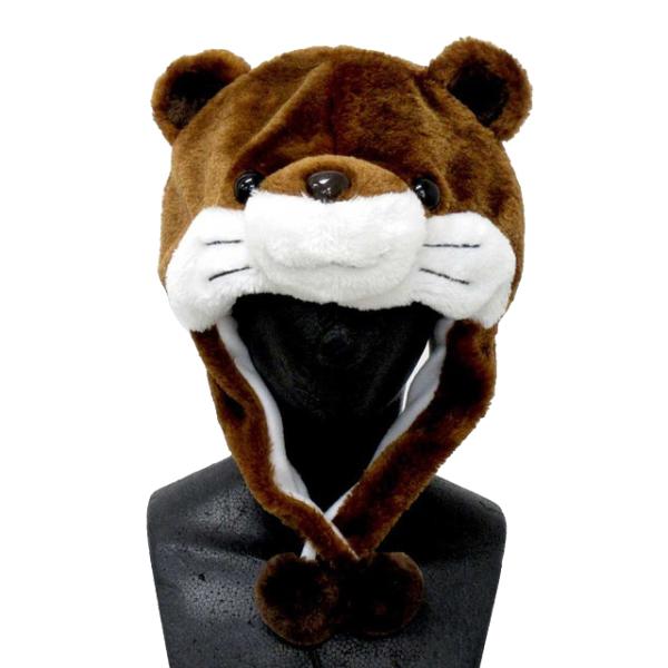 かぶって登場するだけでも可愛いくて大爆笑！・・・カワウソ帽子！youtubeでtiktokでかぶって大バズり！ふわふわ！もこもこ！あったか♪ボリューミーで可愛い”かわうそ帽子”コスプレに、イベントに、ハロウィンに、パーティーに・・・!イベン...