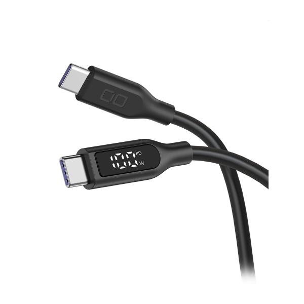 CIO ディスプレイ表示付き シリコンケーブル  CtoC 1m CIO-SL-SC-CC1