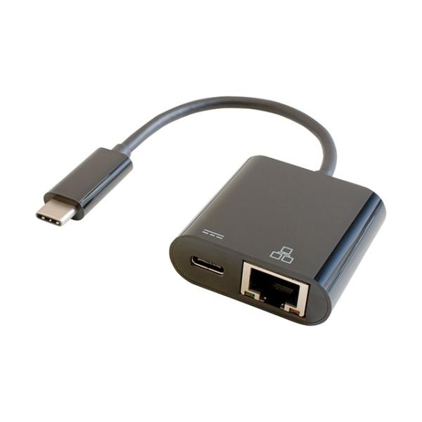 【 FS050W対応 高速LANアダプター 】 GOPPA GP-CR45H100 ブラック ホワイト 0.14m USB-C オス→メス LAN+USB-C Power Delivery 100W 対応 3.2変換アダプタ
