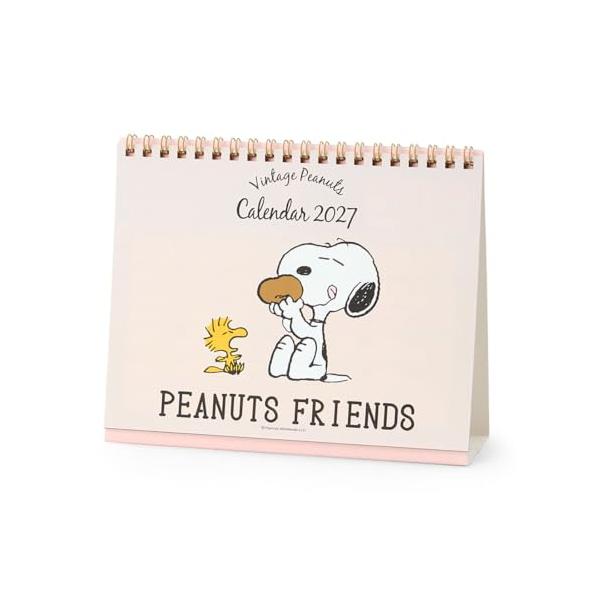 サンリオSANRIO リングカレンダー 2027年 スヌーピー 六曜・月齢入り 卓上 921548