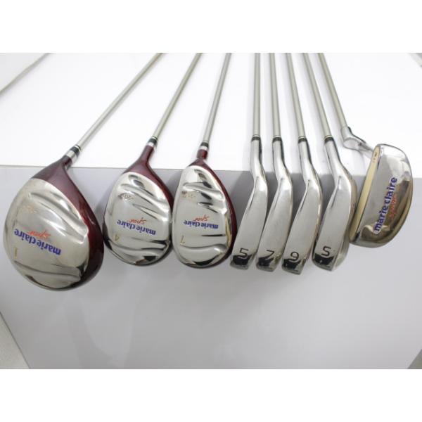 ■種別：ETC　■メーカー：その他■モデル：マリクレール レディース 8本セット　■シャフト：オリジナルカーボン■フレックス：ez　■ロフト：14■本数：8　■番手：レディースセット■長さ：43.5　■クラブ重量：294■ライ角：0　■バラ...