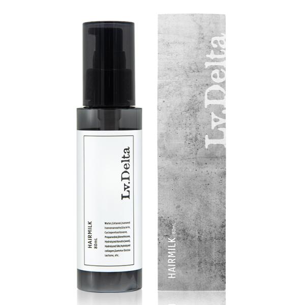 レベルデルタ(LvDelta) メンズ ヘアミルク 洗い流さないトリートメント ヘアケア パーマ ダメージ ムスク 80ml / 単品