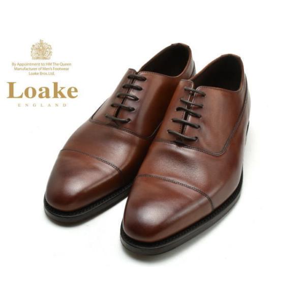 Loake（ローク） ストレートチップ Loake LAXFORD マホガニー メンズ