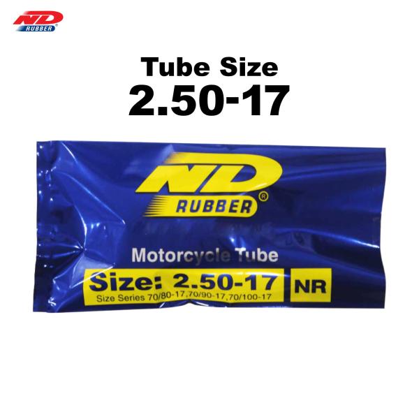 本製品は、オートバイの交換用タイヤチューブです。（タイヤは別売りとなります。）ゴム製チューブにストレート形状のバルブを採用しています。ND RUBBERはタイのタイヤメーカーで、E-MARK（EU規格）など国際基準を満たし、耐久性とコストパ...