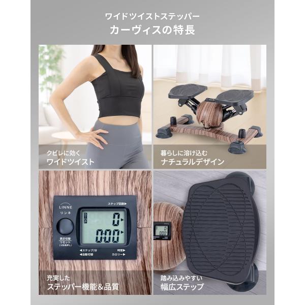 �_2026NEW�^ ���C�h �c�C�X�g�X�e�b�p�[ �ؖڒ� �^���L�^�A�v���t�� Linne Curvis LIN550 �X�e�b�p�[ �c�C�X�g�X�e�b�p�[ 1�N�ۏ� ���т� �É� �̊� �_�C�G�b�g ���i�摜2