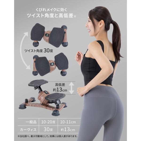 �_2026NEW�^ ���C�h �c�C�X�g�X�e�b�p�[ �ؖڒ� �^���L�^�A�v���t�� Linne Curvis LIN550 �X�e�b�p�[ �c�C�X�g�X�e�b�p�[ 1�N�ۏ� ���т� �É� �̊� �_�C�G�b�g ���i�摜3