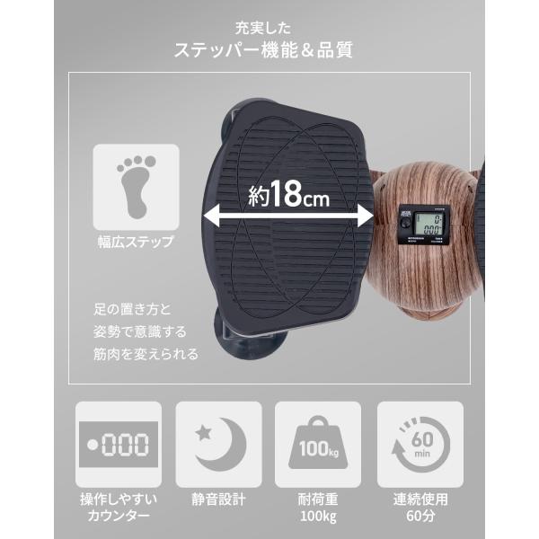 �_2026NEW�^ ���C�h �c�C�X�g�X�e�b�p�[ �ؖڒ� �^���L�^�A�v���t�� Linne Curvis LIN550 �X�e�b�p�[ �c�C�X�g�X�e�b�p�[ 1�N�ۏ� ���т� �É� �̊� �_�C�G�b�g ���i�摜5
