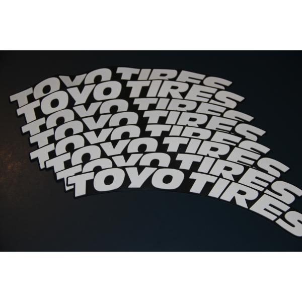セール！トーヨータイヤ　2台分24枚　3D ホワイトレター　タイヤレター TOYO TIRE OPEN COUNTRY R/T ホワイトレター 165/60 R15 77Q 1本