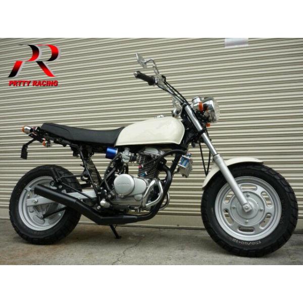 HONDA エイプ100 APE ショート管 黒 マフラー PRETTY HONDA エイプ100 APE ショート管 黒 マフラー PRETTY