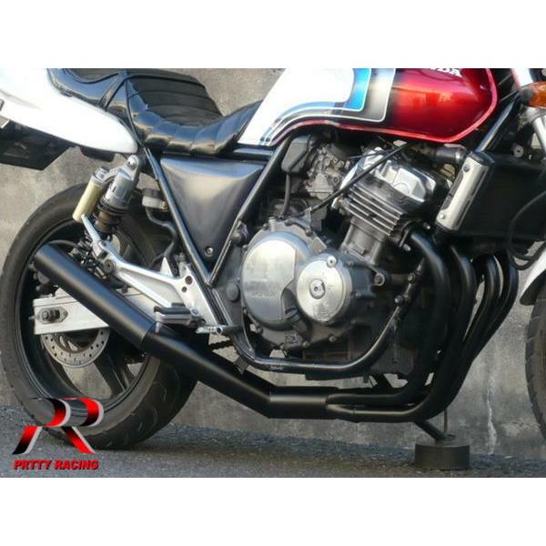 プリティー HONDA CB400SF NC31 R/S ショート管 70π 新品 黒 マフラー 