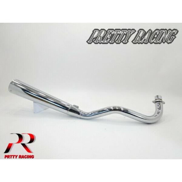 シャリー　プリティーレーシング　マフラー プリティ― HONDA PRETTYRACING SPIDER シャリー メガホン管 メッキ