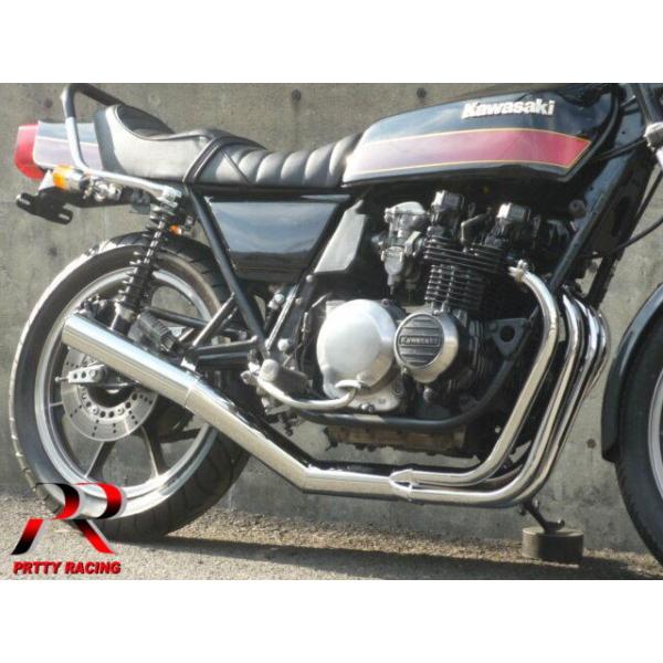 プリティー KAWASAKI Z400FX E4  70π ショート管 メッキ マフラー
