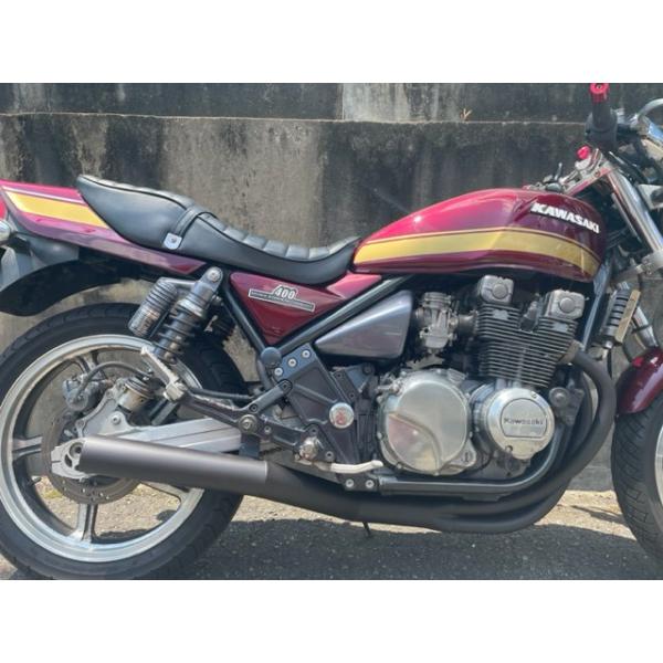 プリティー KAWASAKI SPIDER ゼファー400用 手曲げショート管 Z2タイプ