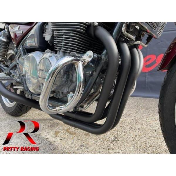 KAWASAKI ゼファー400/X 極太 メッキエンジンガード : PRETTYRACING