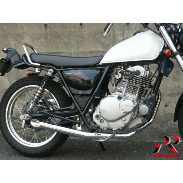 プリティ― SUZUKI グラストラッカー 04〜 スラッシュ管 50π メッキ