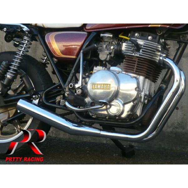 GX250 マフラー　gx400 プリティー YAMAHA GX400 ショート管 70π マフラー メッキ
