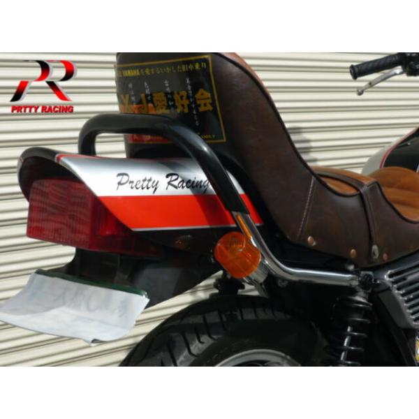 YAMAHA XJ400 PRETTY製 新品 極太ゴム巻きタンデムバー 22π