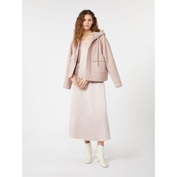 WEEKEND MAXMARAウールフーデットショートコート ピンク MAXMARA WEEKEND LINE（マックスマーラウィークエンドライン） 【並行
