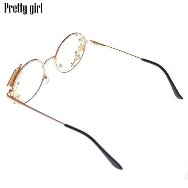 眼鏡 メルヘンデコレーション 伊達メガネ 丸めがね ロリータ 姫系 レンズあり :CK-178:ワールドインポートJJ - 通販