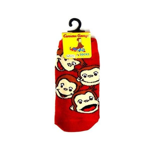 おさるのジョージ 靴下 赤 ソックス くつした Curious George キュリアスジョージ キッズソックス 子供用 男女兼用 12712 メール便可 12712 Pretzel Net Yahoo 店 通販 Yahoo ショッピング