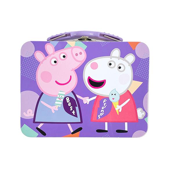 ペッパピッグ ミニ 缶 ボックス ( Best Friends パープル