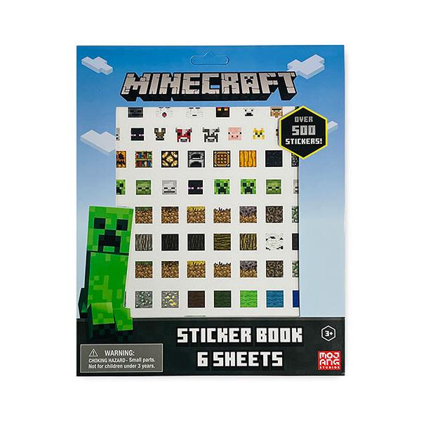 マインクラフト ステッカー ブック OVER500 6シート 16154 マイクラ