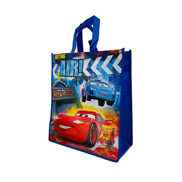 カーズ 不織布 ショッパー L ( ブルー) 17061a Cars グッズ エコバッグ