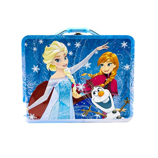 アナと雪の女王 缶 ボックス ( ライトブルー 3人 ) 17798a 小物入れ