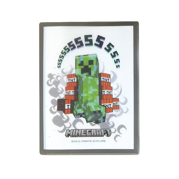 マインクラフト ハードカバー ポケット クリア ファイル ( クリーパー