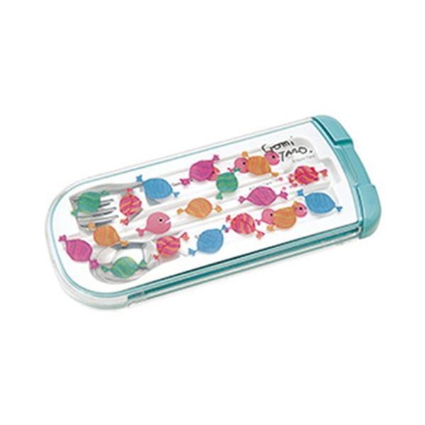 確認♡画像5枚♡四角仕切り(大)♡スプーンフォーク♡お箸♡オーダー受け付け きんぎょがにげた カトラリー 3点セット （ キャンディ ） 17953