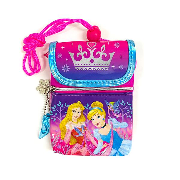 ディズニープリンセス ショルダー ミニ ポーチ ( 王冠 2プリ