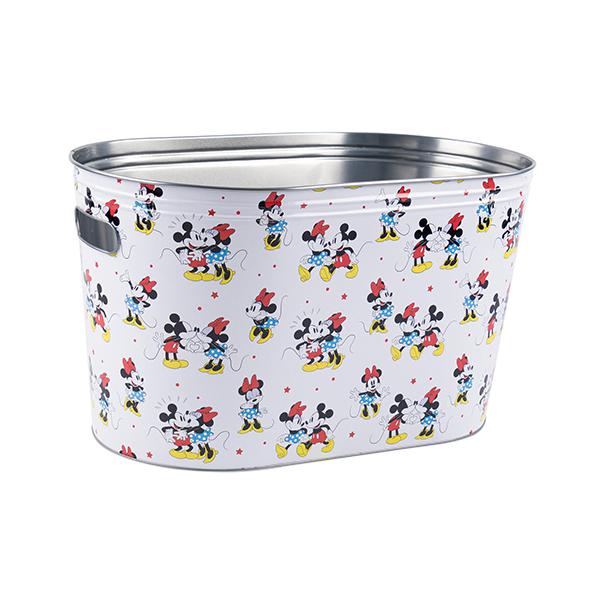 なな Disney ミッキー ミニー 缶ケース 小物入れ ミッキー ＆ ミニー オーバル型 缶 ボックス ( ホワイト ) 18699 収納