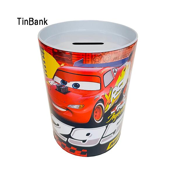 カーズ 缶 貯金箱 ( レッド ) 19291a CARS ちょきんばこ バンク
