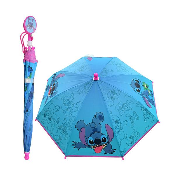スティッチ キッズ ビニール 傘 40cm 19305 長傘 かさ レイン グッズ