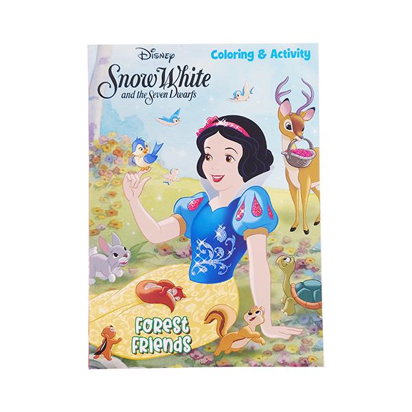 白雪姫 ぬりえ ( FOREST FRIENDS ) 19834a ディズニープリンセス しら