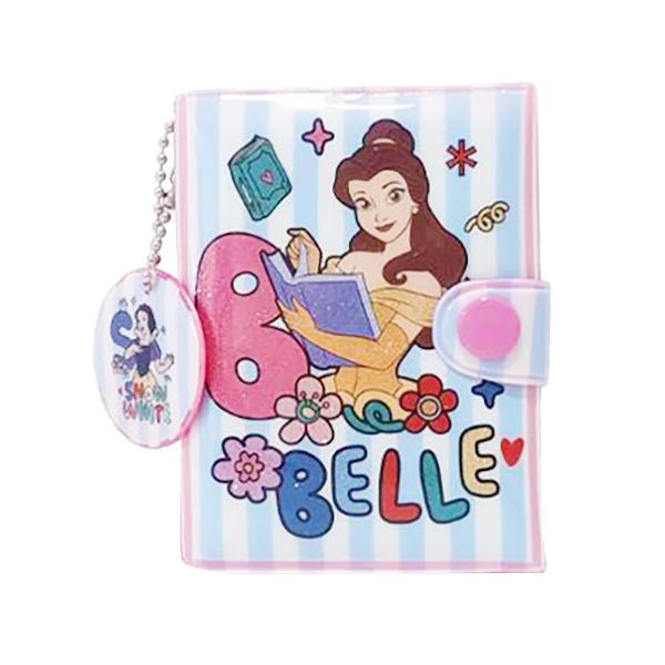 ディズニープリンセス 三つ折り 財布 （ BELL ベル バックストライプ / チャーム白雪姫 ）19948 子供 女の子 お財布 ビニール PCNG-0096