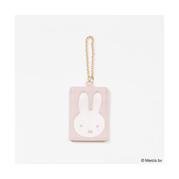 ミッフィー PEEK カード ＆ パスケース ( ピンク ) 20262 MIFFY グッズ 定期入れ ICケース ストラップ付 かわいい キャラクター グッズ 雑貨